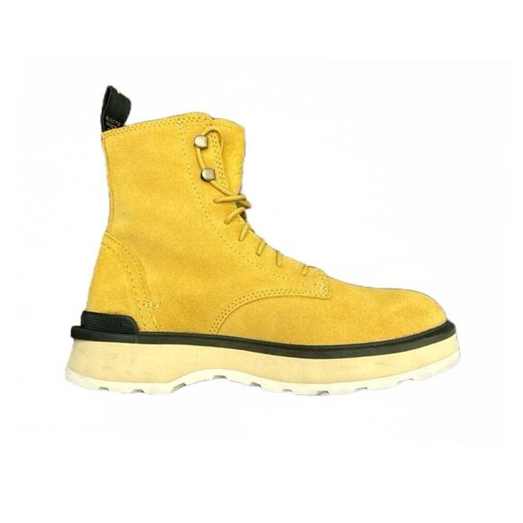 Sorel Women's Hi-Line Lace Boots Geo Yellow/Jet Combat Boots Size 6 NEW - Picture 2 of 7